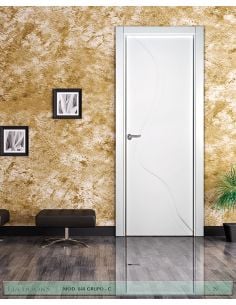 PUERTA LACADA DISEÑO GRUPO C EN BLOCK CIEGA BL MODELO 848