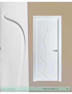 PUERTA LACADA DISEÑO GRUPO B EN BLOCK CIEGA BL MODELO 855