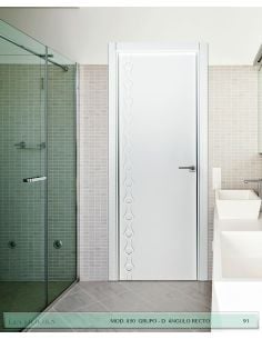 PUERTA LACADA DISEÑO GRUPO D EN BLOCK CIEGA BL LIA MODELO 850 ANGULO RECTO