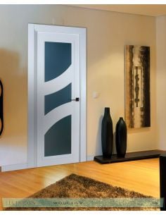 PUERTA LACADA DISEÑO GRUPO B EN BLOCK VIDRIERA PARRILLA 1V BL LIA 6 1V SP
