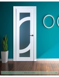 PUERTA LACADA DISEÑO GRUPO B EN BLOCK VIDRIERA PARRILLA 1V BL LIA 8 1V SP