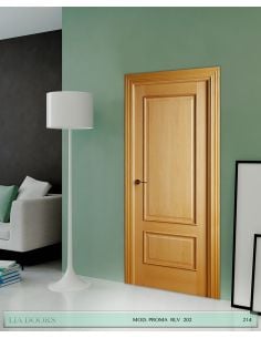 PUERTA MODELO CLASICO PROMA ROBLE EN BLOCK 202 PROMA RLV CIEGA BL ROBLE