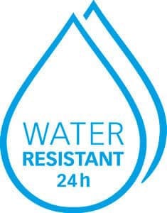 resistente al agua 24h